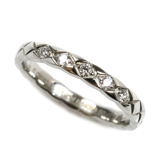 CHANEL Silver Diamond Ring - Picture 1 of 7